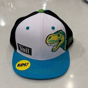 Aksel’s Kids Dinosaur Cap - White, Black, and Blue